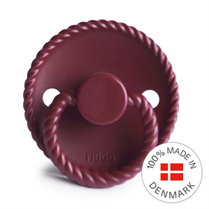 FRIGG Rope - Round Silicone Pacifier - Sweet Cherry - Size 2